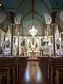 Interior view looking toward apse