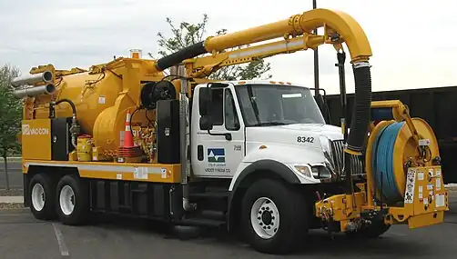 Sewer vacuum truck