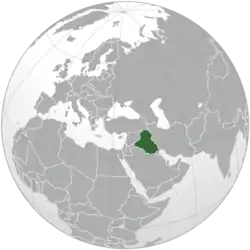 Location of Iraq