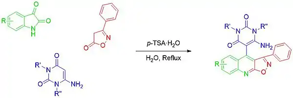 Isatin ring expansion