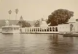 Closer view of the Jagmandir with the Gul Mahal at the back