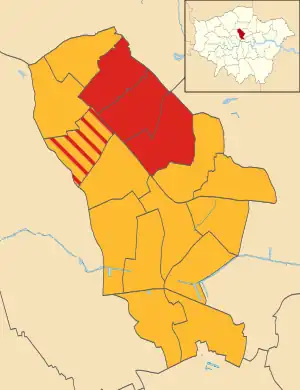 Islington 2002 results map