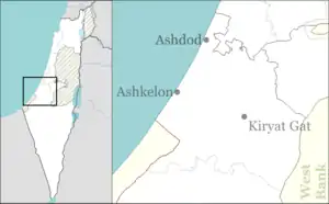 Masu'ot Yitzhak is located in Ashkelon region of Israel