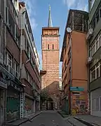 View of the minaret, originally the belfry