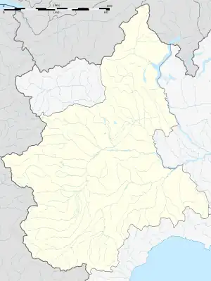 Map showing the location of Parco naturale La Mandria