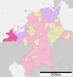 Location of Itoshima in Fukuoka Prefecture