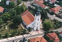 Aerial photography: Jászfényszaru, temple