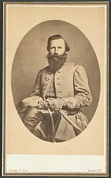 Confederate cavalry officer Jeb Stuart, well known for his flamboyant costumes