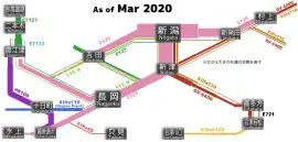 Operations in Niigata and Aizu area. KiHa E120 is only on Tadami Line