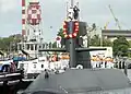 JS Narushio at Pearl Harbor on 22 June 2004.