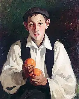 Boy with Oranges