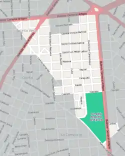 Street map of Jacinto Vera