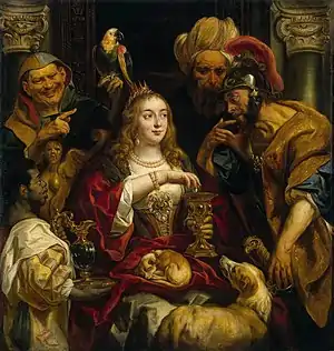 The Banquet of Cleopatra, Getty Museum, 1653, by Jacob Jordaens