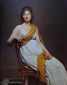 Jacques-Louis David, portrait of Henriette de Verninac, 1799, Louvre