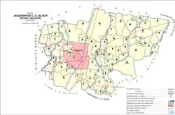 Map of Narayanpur (#235) in Jagdishpur block