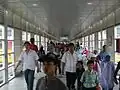 Crowds inside Harmoni BRT station, 2006