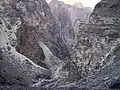 Gorge of the Kabul River, parallel to the Kabul-Jalalabad Road