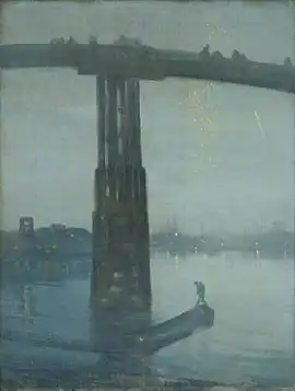 James Abbott McNeill Whistler, Nocturne: Blue and Gold - Old Battersea Bridge (1872), Tate Britain, London, England