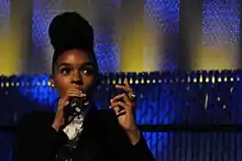 Janelle Monáe on the keynote panel of the 2010 Pop Conference, EMPSFM, Seattle, Washington.