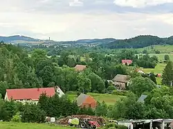 Janiszów from the hill