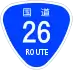 National Route 26 shield