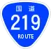 National Route 219 shield