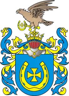 Episcopal coat of arms of Archbishop Wojciech Jastrzębiec,