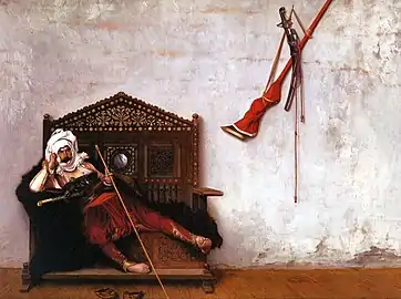 An Albanian bashi-bazouk painted by Jean-Léon Gérôme in the 1860s.