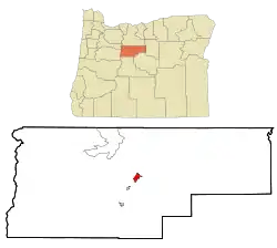 Location in Oregon