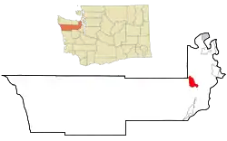 Location of Quilcene, Washington