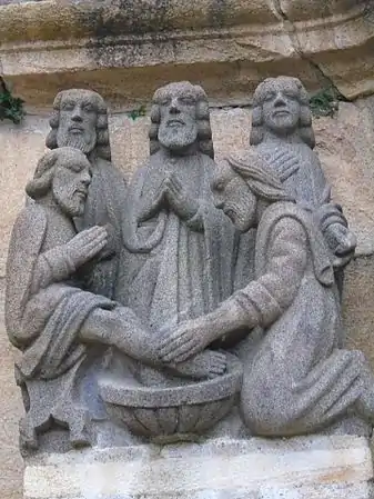 Jesus washing Peter's feet