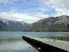 Lake Rotoiti towards Mount Robert and St Arnaud Range