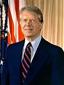 Photographic portrait of Jimmy Carter