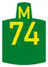 Metropolitan route M74 shield