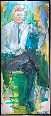 =John F. Kennedy, 1963, Elaine de Kooning