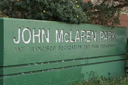 McLaren Park sign