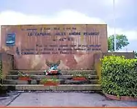 Memorial at Joncherry to the first Frenchman killed in 1914.