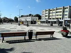 Reconstructed former market square