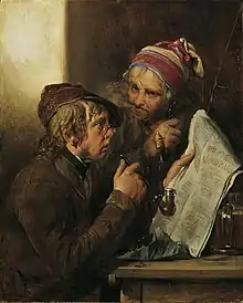 Image 29Josef Danhauser's portrait Newspaper readers, 1840 (from Newspaper)