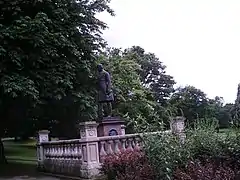 Statue of Joseph Locke, in Locke Park, Barnsley, in 2007