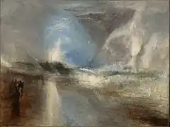 Joseph Mallord William Turner, Rockets and Blue Lights (Close at Hand) to Warn Steamboats of Shoal Water, 1840, oil on canvas  Archived October 20, 2020, at the Wayback Machine