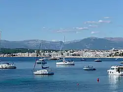 Juan-les-Pins seen from the Cap d'Antibes