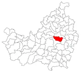 Location in Cluj County