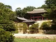 Royal Library in the grounds of the Secret Garden in Changdeokgung Palace.