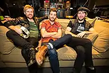 (left to right) Tommy Siegel, Ben Thornewill, and Jesse Kristin of Jukebox The Ghost