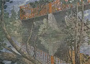 Julian Alden Weir, The Red Bridge, 1895