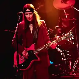 Hatfield performing in 2019