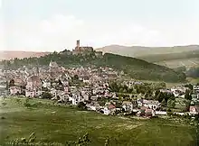 Königstein in the Taunus and Burgberg and Castle Königstein (ca. 1890–1900)