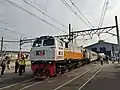 Pangrango train departing from Bogor Station