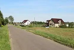 Roadside houses in Krubiczew